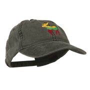 Wildlife Animal Moose Embroidered Cap