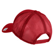 1st Marine Division Retired Embroidered Solid Cotton Twill Mesh Prostyle Cap - Red OSFM