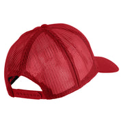 1st Marine Division Retired Embroidered Solid Cotton Twill Mesh Prostyle Cap - Red OSFM
