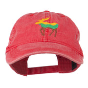 Wildlife Animal Moose Embroidered Cap