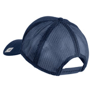 1st Marine Division Retired Embroidered Solid Cotton Twill Mesh Prostyle Cap - Navy OSFM