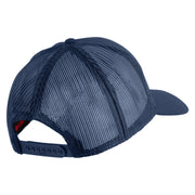 1st Marine Division Retired Embroidered Solid Cotton Twill Mesh Prostyle Cap - Navy OSFM