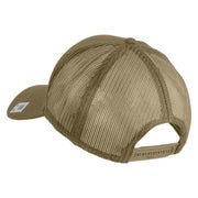 1st Marine Division Retired Embroidered Solid Cotton Twill Mesh Prostyle Cap - Khaki OSFM