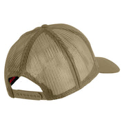 1st Marine Division Retired Embroidered Solid Cotton Twill Mesh Prostyle Cap - Khaki OSFM
