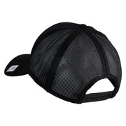 1st Marine Division Retired Embroidered Solid Cotton Twill Mesh Prostyle Cap - Black OSFM