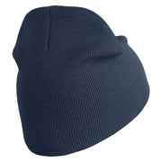Retired No Expired Embroidered 8 inch Acrylic Short Blank Beanie - Navy OSFM