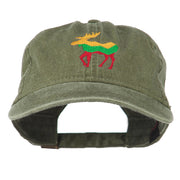 Wildlife Animal Moose Embroidered Cap