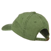 Minnesota State Map Embroidered Washed Cotton Cap