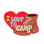 I Love Camp Outdoor Patches