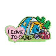 I Love Camp Outdoor Patches