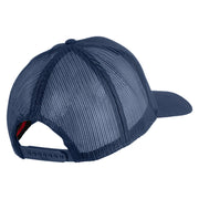 U.S. Marine Corps 1st Marine Division Embroidered Solid Cotton Twill Mesh Prostyle Cap - Navy OSFM
