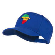 Map of Africa Embroidered Cap