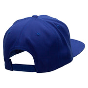 Skull And Sabers Embroidered Wool Blend Prostyle Snapback