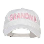 Grandma Embroidered Washed Cap