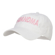 Grandma Embroidered Washed Cap