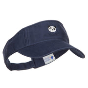 Mini Panda Embroidered Cotton Washed Visor