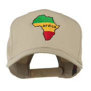 Map of Africa Embroidered Cap