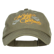 Spirit of Christmas Embroidered Low Cap