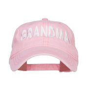 Grandma Embroidered Washed Cap