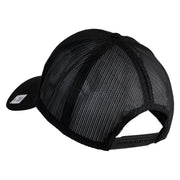 U.S. Marine Corps 1st Marine Division Embroidered Solid Cotton Twill Mesh Prostyle Cap - Black OSFM