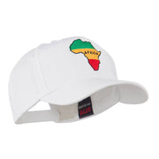 Map of Africa Embroidered Cap