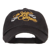 Spirit of Christmas Embroidered Low Cap