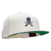 Skull And Sabers Embroidered Wool Blend Prostyle Snapback