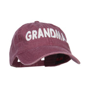 Grandma Embroidered Washed Cap