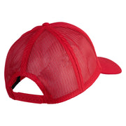 U.S. Marine Corps 1st Marine Division Embroidered Solid Cotton Twill Mesh Prostyle Cap - Red OSFM