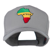 Map of Africa Embroidered Cap