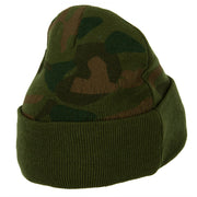 US Air Force Retired Circle Embroidered Camo Long Beanie