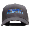 Mission Complete Embroidered Solid Cotton Twill Pro Style Cap