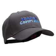 Mission Complete Embroidered Solid Cotton Twill Pro Style Cap