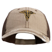 U.S. Army Nurse Corps Embroidered Low Profile Special Cotton Mesh Cap - Brown-Khaki OSFM