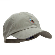 Mini Quial Embroidered Low Profile Dyed Cotton Twill Cap