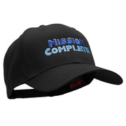 Mission Complete Embroidered Solid Cotton Twill Pro Style Cap