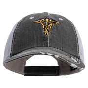 U.S. Army Nurse Corps Embroidered Low Profile Special Cotton Mesh Cap - Black OSFM