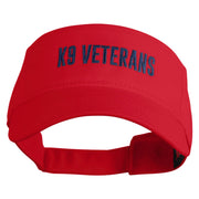 K9 Veterans Embroidered Cotton Twill Sun Visor