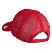 2nd Marine Division Veteran Embroidered Solid Cotton Twill Mesh Prostyle Cap - Red OSFM