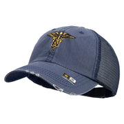 U.S. Army Nurse Corps Embroidered Low Profile Special Cotton Mesh Cap - Navy OSFM