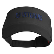 K9 Veterans Embroidered Cotton Twill Sun Visor