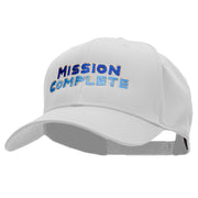 Mission Complete Embroidered Solid Cotton Twill Pro Style Cap