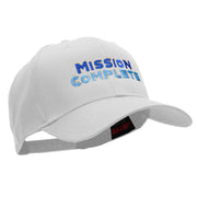 Mission Complete Embroidered Solid Cotton Twill Pro Style Cap