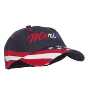 Merica Embroidered USA Twill Cap