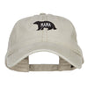 Mama Bear Embroidered Washed Cap