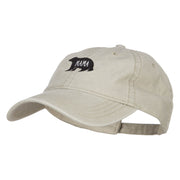 Mama Bear Embroidered Washed Cap