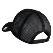 2nd Marine Division Retired Embroidered Solid Cotton Twill Mesh Prostyle Cap - Black OSFM