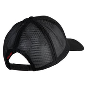 2nd Marine Division Retired Embroidered Solid Cotton Twill Mesh Prostyle Cap - Black OSFM