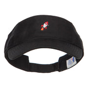 Mini Rocket Embroidered Cotton Washed Visor