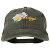 Mississippi State Flower Embroidered Washed Cap